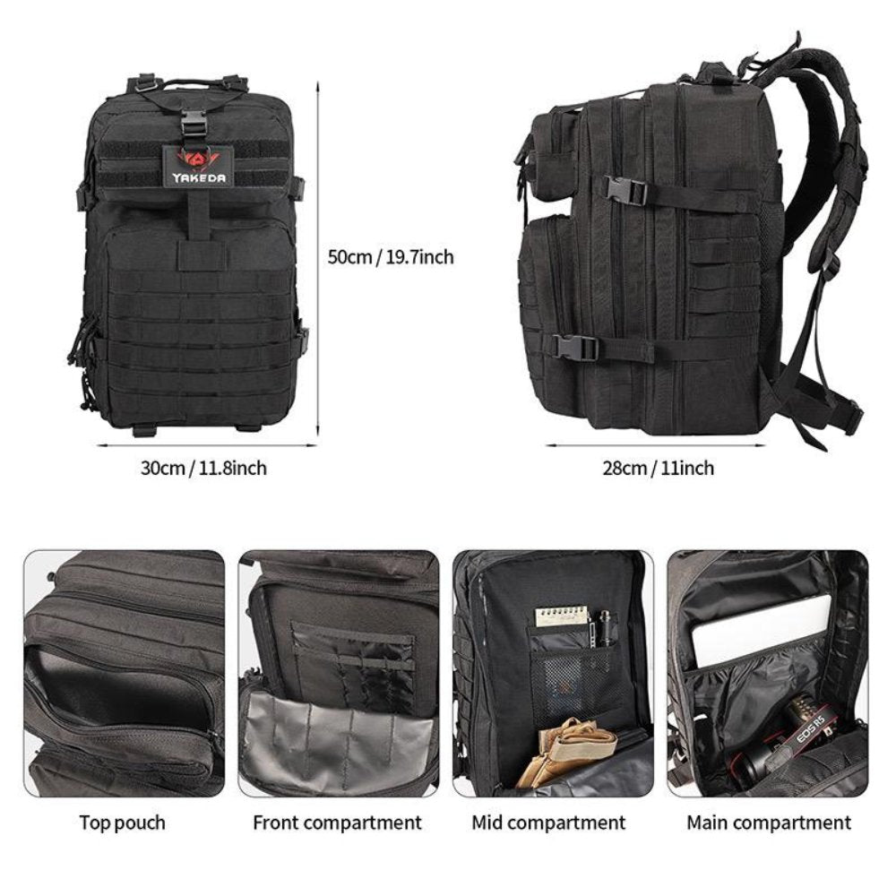 42L Tactical Backpack Bag with USA Patch - Drop line Outdoors
